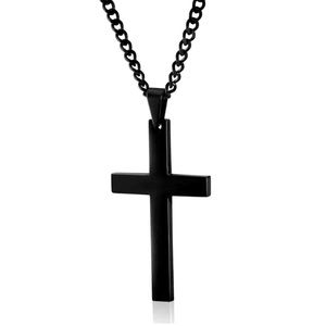 Men's Fashion Simple Cross Necklace with Pendant